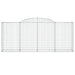 Coșuri gabion arcuite 7 buc. 300x50x120/140 cm, fier galvanizat - WALTI WALTI