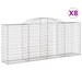 Coșuri gabion arcuite 8 buc. 300x50x120/140 cm, fier galvanizat - WALTI WALTI