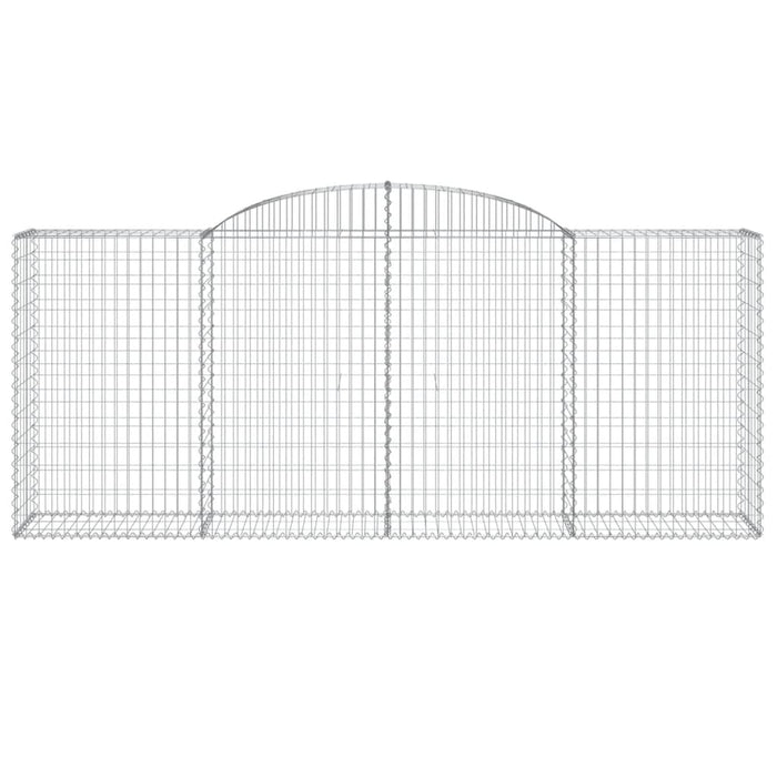 Coșuri gabion arcuite 8 buc. 300x50x120/140 cm, fier galvanizat - WALTI WALTI