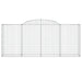 Coșuri gabion arcuite 8 buc. 300x50x120/140 cm, fier galvanizat - WALTI WALTI