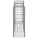 Coșuri gabion arcuite 8 buc. 300x50x120/140 cm, fier galvanizat - WALTI WALTI