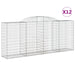 Coșuri gabion arcuite 12 buc. 300x50x120/140 cm fier galvanizat - WALTI WALTI