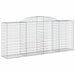 Coșuri gabion arcuite 12 buc. 300x50x120/140 cm fier galvanizat - WALTI WALTI