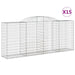 Coșuri gabion arcuite 15 buc. 300x50x120/140 cm fier galvanizat - WALTI WALTI