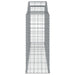 Coșuri gabion arcuite 15 buc. 300x50x120/140 cm fier galvanizat - WALTI WALTI