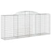 Coșuri gabion arcuite 17 buc. 300x50x120/140 cm fier galvanizat - WALTI WALTI