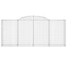 Coșuri gabion arcuite 17 buc. 300x50x120/140 cm fier galvanizat - WALTI WALTI