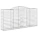 Coșuri gabion arcuite 2 buc. 300x50x140/160cm fier galvanizat - WALTI WALTI