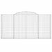 Coșuri gabion arcuite 2 buc. 300x50x140/160cm fier galvanizat - WALTI WALTI