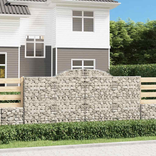 Coșuri gabion arcuite 2 buc. 300x50x140/160cm fier galvanizat - WALTI WALTI