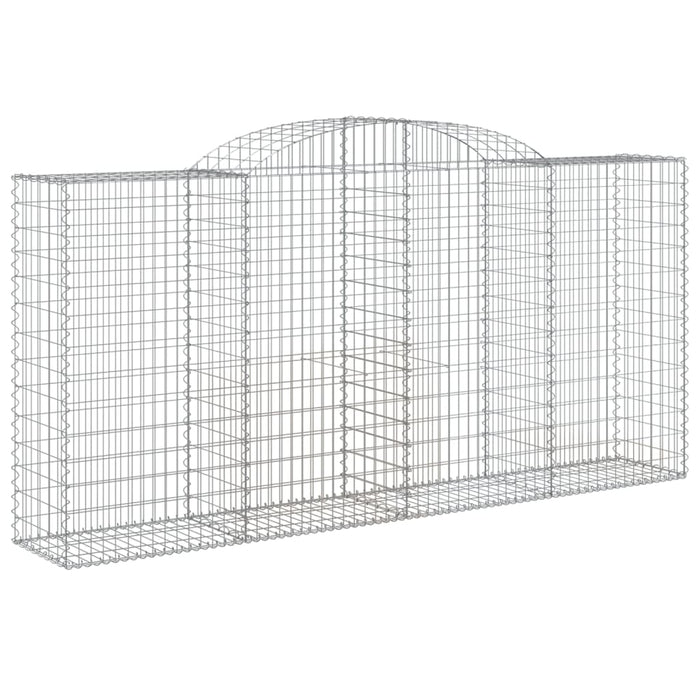 Coșuri gabion arcuite 4 buc. 300x50x140/160cm fier galvanizat - WALTI WALTI