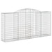 Coșuri gabion arcuite 6 buc, 300x50x140/160cm, fier galvanizat - WALTI WALTI
