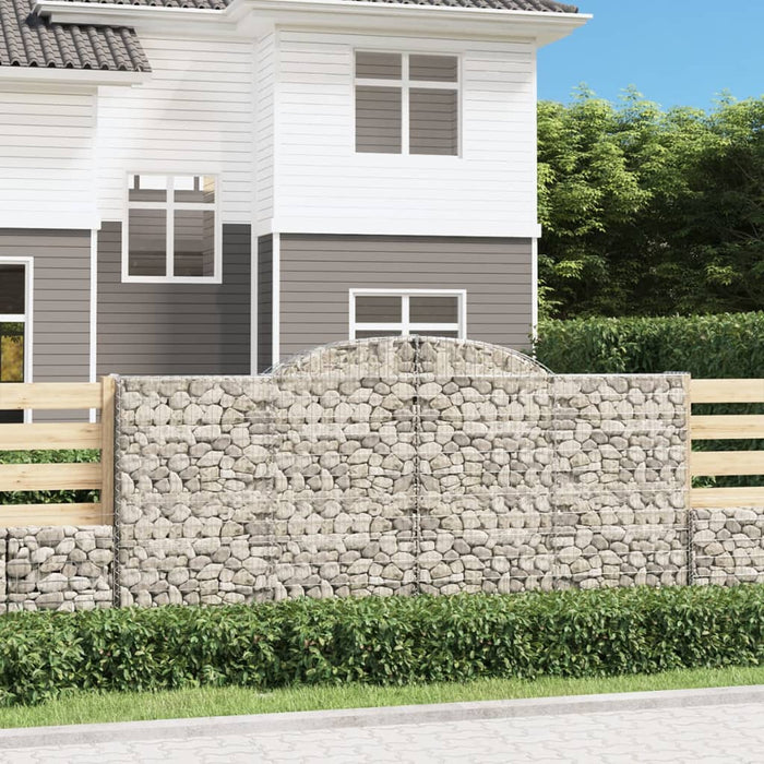 Coșuri gabion arcuite 7 buc, 300x50x140/160cm, fier galvanizat - WALTI WALTI