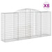 Coșuri gabion arcuite 8 buc, 300x50x140/160 cm, fier galvanizat - WALTI WALTI