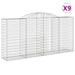 Coșuri gabion arcuite 9 buc, 300x50x140/160 cm, fier galvanizat - WALTI WALTI