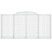 Coșuri gabion arcuite 9 buc, 300x50x140/160 cm, fier galvanizat - WALTI WALTI