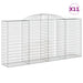 Coșuri gabion arcuite 11 buc, 300x50x140/160cm, fier galvanizat - WALTI WALTI