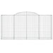 Coșuri gabion arcuite 11 buc, 300x50x140/160cm, fier galvanizat - WALTI WALTI