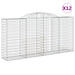 Coșuri gabion arcuite 12 buc, 300x50x140/160cm, fier galvanizat - WALTI WALTI