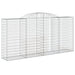 Coșuri gabion arcuite 12 buc, 300x50x140/160cm, fier galvanizat - WALTI WALTI