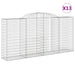 Coșuri gabion arcuite 13 buc, 300x50x140/160cm, fier galvanizat - WALTI WALTI