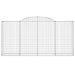 Coșuri gabion arcuite 13 buc, 300x50x140/160cm, fier galvanizat - WALTI WALTI