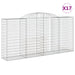 Coșuri gabion arcuite 17 buc, 300x50x140/160cm, fier galvanizat - WALTI WALTI