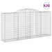 Coșuri gabion arcuite 20 buc, 300x50x140/160cm, fier galvanizat - WALTI WALTI
