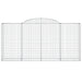 Coșuri gabion arcuite 25 buc, 300x50x140/160cm, fier galvanizat - WALTI WALTI