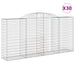 Coșuri gabion arcuite 30 buc, 300x50x140/160cm, fier galvanizat - WALTI WALTI