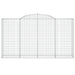 Coșuri gabion arcuite 3 buc, 300x50x160/180 cm, fier galvanizat - WALTI WALTI