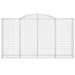 Coșuri gabion arcuite 4 buc, 300x50x160/180 cm, fier galvanizat - WALTI WALTI