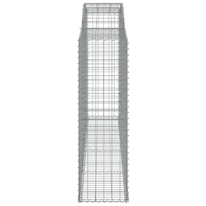 Coșuri gabion arcuite 4 buc, 300x50x160/180 cm, fier galvanizat - WALTI WALTI