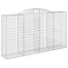 Coșuri gabion arcuite 5 buc, 300x50x160/180 cm, fier galvanizat - WALTI WALTI