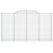 Coșuri gabion arcuite 5 buc, 300x50x160/180 cm, fier galvanizat - WALTI WALTI