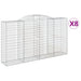 Coșuri gabion arcuite 8 buc, 300x50x160/180 cm, fier galvanizat - WALTI WALTI