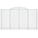 Coșuri gabion arcuite 9 buc, 300x50x160/180 cm, fier galvanizat - WALTI WALTI