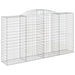 Coșuri gabion arcuite 12 buc, 300x50x160/180cm, fier galvanizat - WALTI WALTI