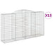Coșuri gabion arcuite 3 buc, 300x50x160/180 cm, fier galvanizat - WALTI WALTI