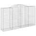 Coșuri gabion arcuite 5 buc, 300x50x160/180 cm, fier galvanizat - WALTI WALTI