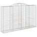 Coșuri gabion arcuite 3 buc, 300x50x180/200 cm, fier galvanizat - WALTI WALTI
