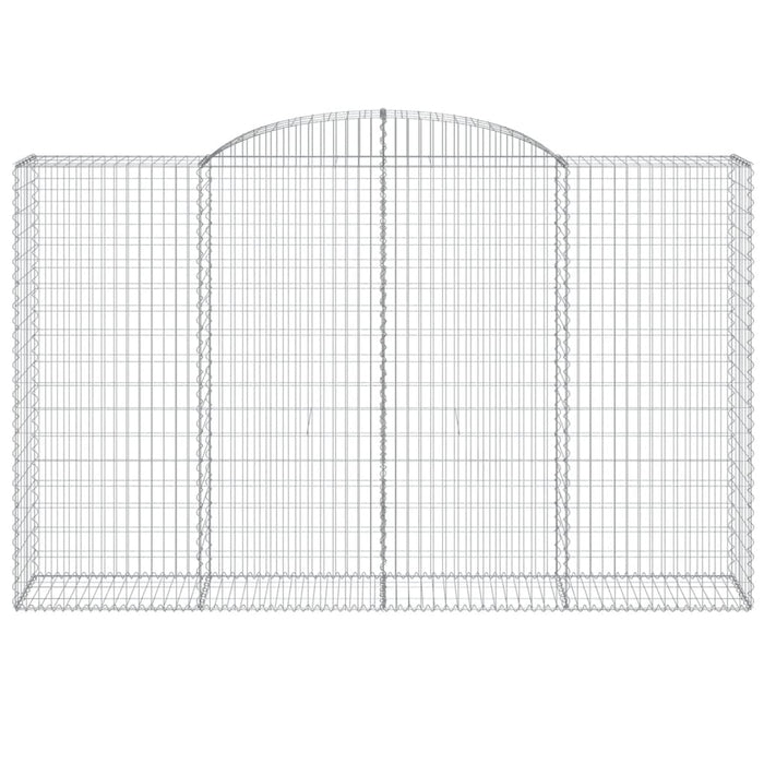 Coșuri gabion arcuite 4 buc, 300x50x180/200 cm, fier galvanizat - WALTI WALTI