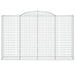 Coșuri gabion arcuite 4 buc, 300x50x180/200 cm, fier galvanizat - WALTI WALTI