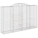 Coșuri gabion arcuite 5 buc, 300x50x180/200 cm, fier galvanizat - WALTI WALTI
