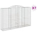 Coșuri gabion arcuite 7 buc, 300x50x180/200 cm, fier galvanizat - WALTI WALTI
