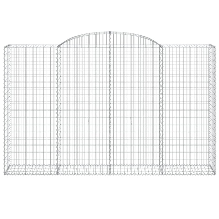 Coșuri gabion arcuite 8 buc, 300x50x180/200 cm, fier galvanizat - WALTI WALTI