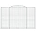 Coșuri gabion arcuite 8 buc, 300x50x180/200 cm, fier galvanizat - WALTI WALTI