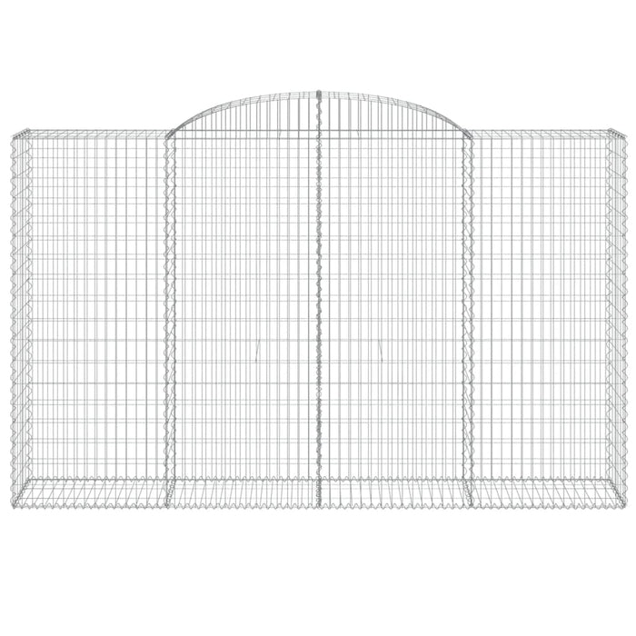 Coșuri gabion arcuite 10 buc, 300x50x180/200 cm fier galvanizat - WALTI WALTI