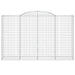 Coșuri gabion arcuite 10 buc, 300x50x180/200 cm fier galvanizat - WALTI WALTI