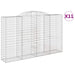 Coșuri gabion arcuite 11 buc, 300x50x180/200 cm fier galvanizat - WALTI WALTI